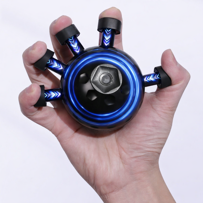 앤틱스 손가락 근력 강화 핑거 악력기, 블랙, 1개