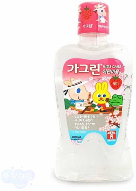 가그린 어린이용 380ml 딸기 사과 풍선껌 사과향, 어린이용380ml 사과