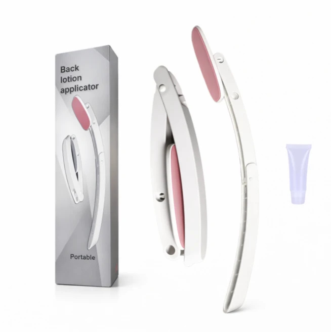 루미주 등로션바르기 연고 약 혼자 바르는 도구 접이식, 1개, 화이트 - 쿠팡