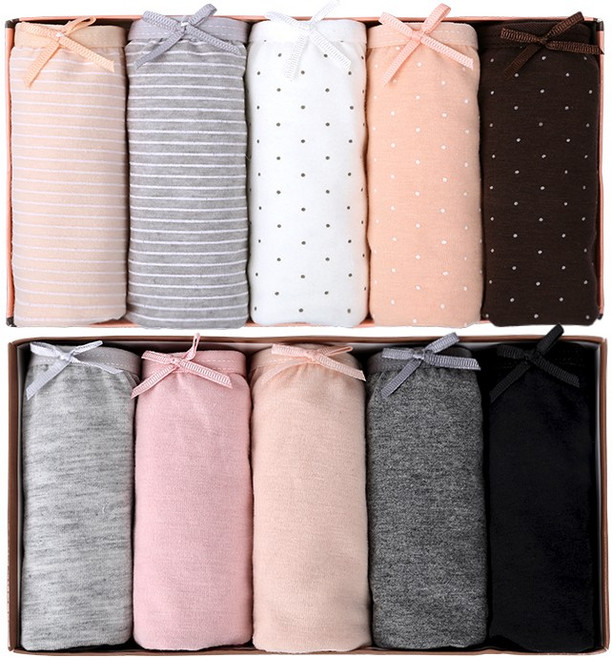 예스플러스 베이직+심플 면스판팬티 미디 10P