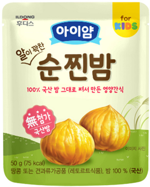 아이얌 알이 꽉찬 순찐밤, 1개, 밤, 50g