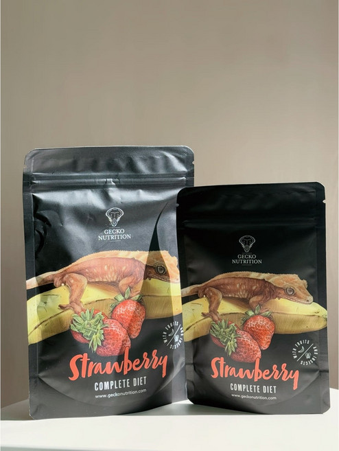 게코 뉴트리션 바나나딸기 크레스티드게코 사료 슈퍼푸드 크레 먹이, 1개, 100g