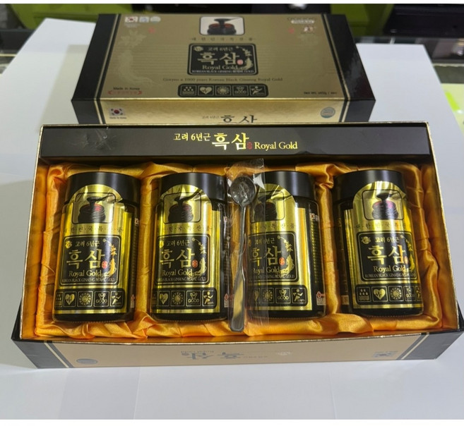 고려 6년근 흑삼 로얄 골드 Royal Gold Korean Black Ginseng 액상차