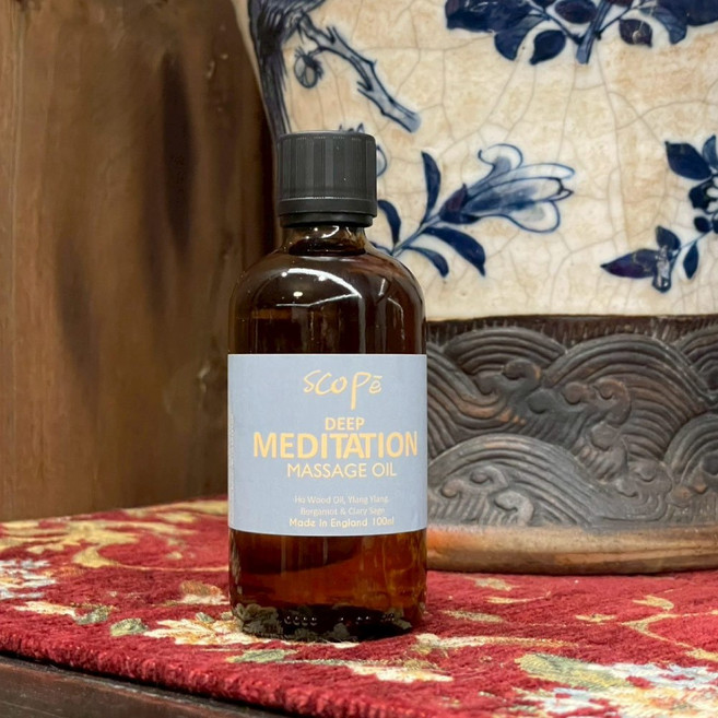 SCOPē 冥想英式按摩油 木質調, 1個, 100ml