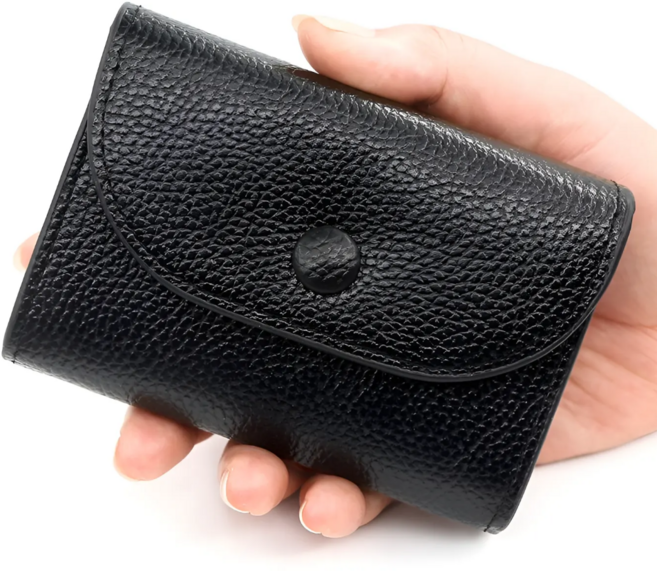 다루크 심플 가죽 카드 동전 지갑