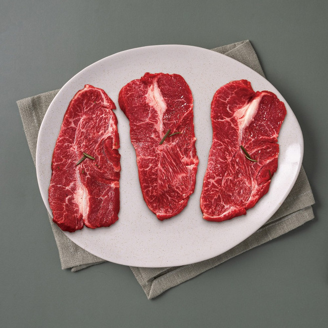 [국제식품] 1등급이상 한우 냉장 부채살 400g(구이용), 1개