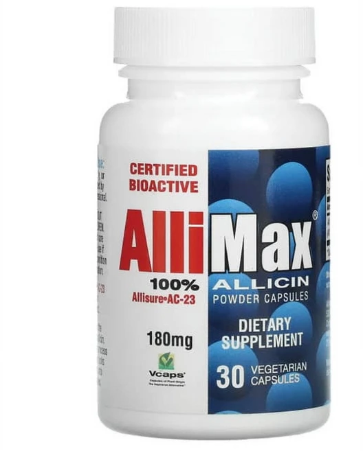 Allimax 알리신 분말 파우더 180mg 30캡슐, 1개, 30정 - 쿠팡