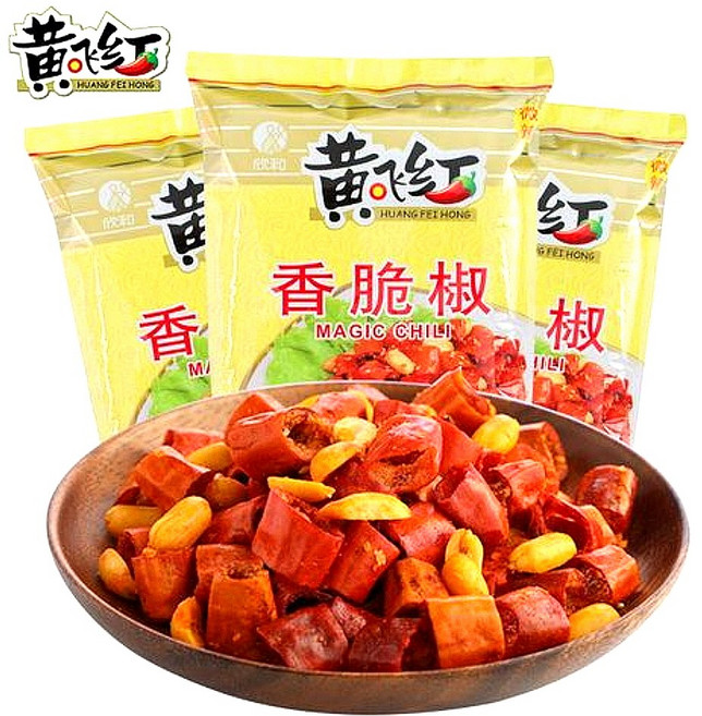 (배터짐) 황비홍 향취고추 땅콩 고추 맥추안주 (일요일&당일발송) 실온, 425g, 2개