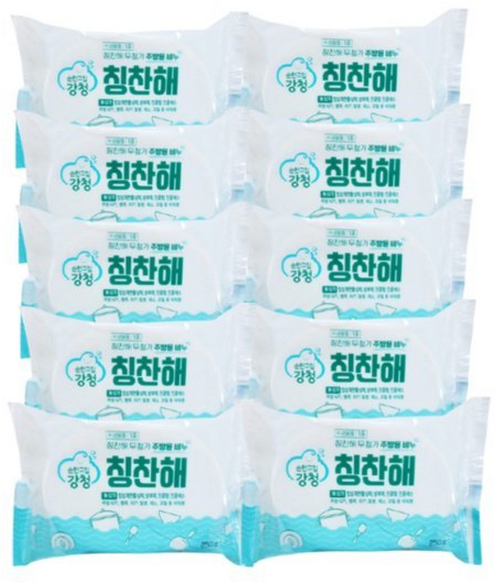 강청 친환경 항균 주방설거지비누250g, 250g, 10개
