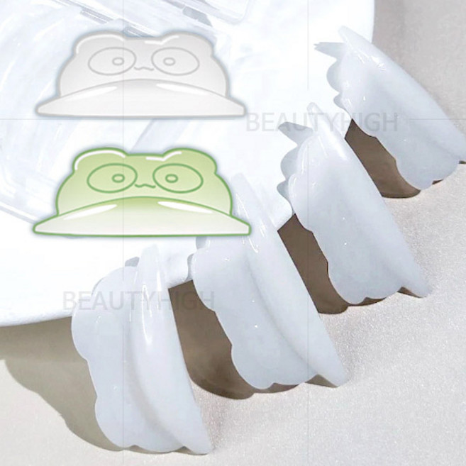 수딩 롯드 4쌍(화이트&그린 색랜덤 ) - 껌롯드 노글루 말랑실리콘, 1개