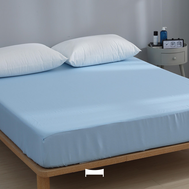 Urban Nest 3M Scotchgard Advanta專利防水防蟎透氣床包式保潔墊 藍色 標準單人 台灣製造