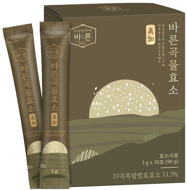 바른 곡물효소 진가 저분자 발효효소, 90g, 1박스