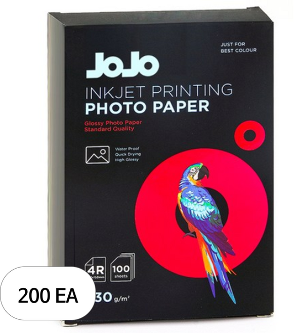 조조 고광택 포토용지 230g, 200개, 4X6