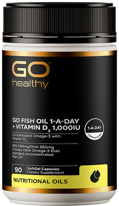 고헬씨 피쉬오일 비타민D Go Healthy Fish Oil Vitamin-D, 90정, 2개