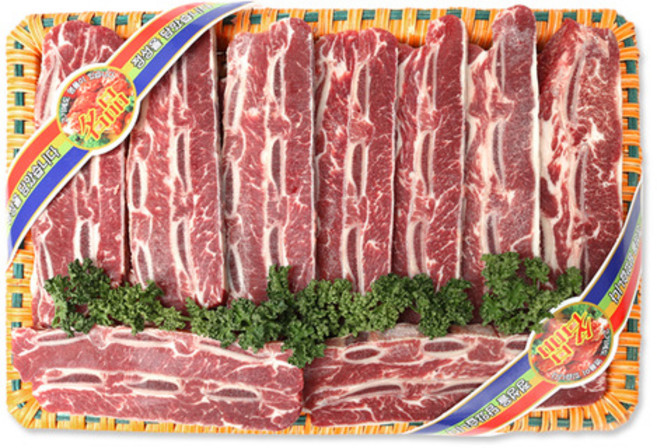 [오후3시이전 당일발송/무료배송/냉동] 육인분 최고급LA갈비세트, 호주산 고급LA갈비세트, 2kg, 1개