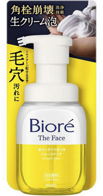 Biore 蜜妮 The Face柔滑淨透潔面乳, 1瓶, 200ml