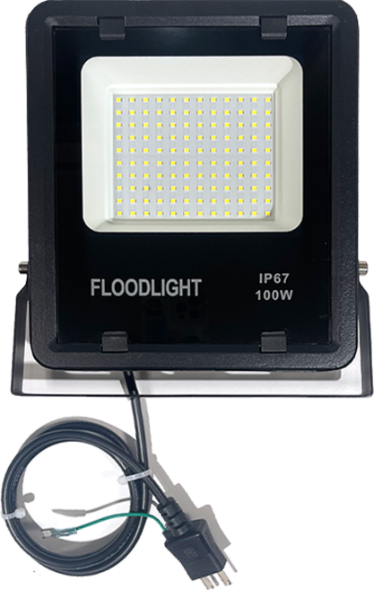戶外露營防水投射燈 高亮度LED IP67防水 270度可調 節能耐用, 110V厚款-100W-白光(6500k), 1個