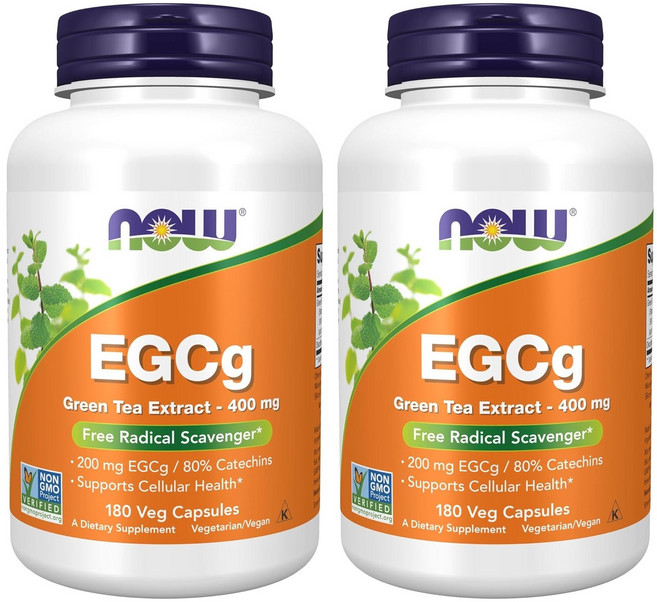 EGCg綠茶萃取素食膠囊 400mg, 180顆, 2罐