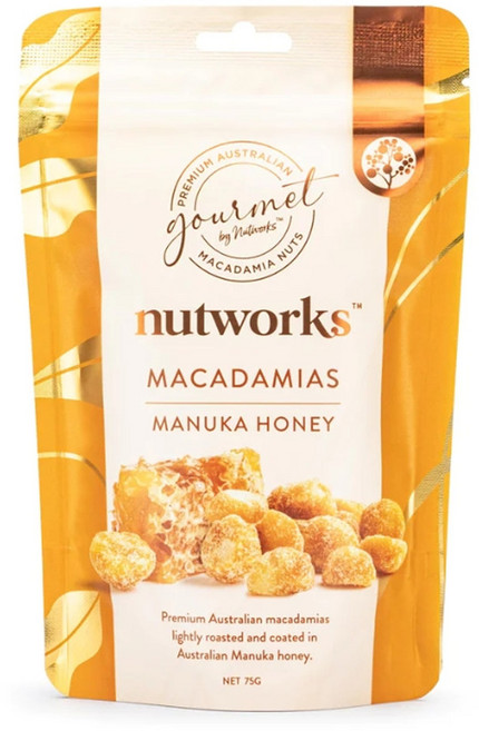 넛웍스 마누카 허니 달콤 마카다미아 스낵, 75g, 6개