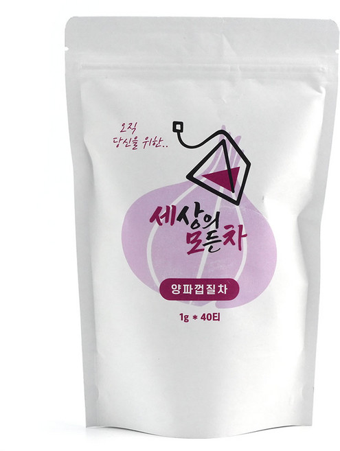 세모차 양파껍질차 티백 40T 국내산 고품질 양파, 1g, 1박스, 40개입