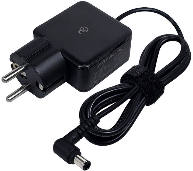 삼성 19V 2.53A 48W A4819-KSML A4819_RDY A4819_FDY 호환 모니터 TV 접지형 어댑터 케이블 충전기 외경 6.5mm 내경 4.4mm, 1개, 블랙