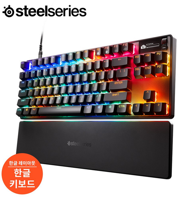 스틸시리즈 APEX PRO TKL GEN3 ( US or KR) 자석축 기계식 게이밍 키보드 / 공식 판매점, 마그네틱축(자석축), APEX PRO TKL GEN3 KR, ST-64894