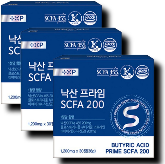 낙산 프라임 단쇄지방산 SCFA 한국형 맞춤 유산균 하루 1알, 30세트, 1회분