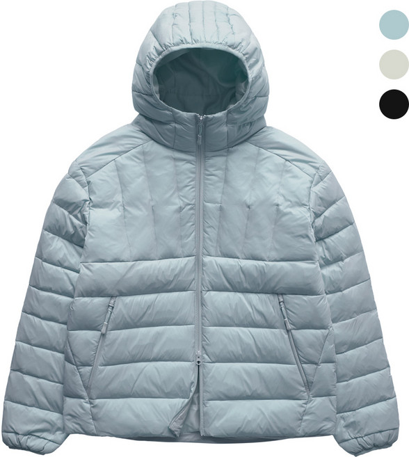 모니즈 M~3XL 테크 덕 다운 후드 경량 패딩 점퍼 자켓 빅사이즈 오리털 LPD151