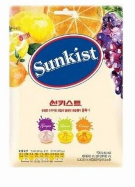 해태제과 썬키스트 캔디, 317g, 2개