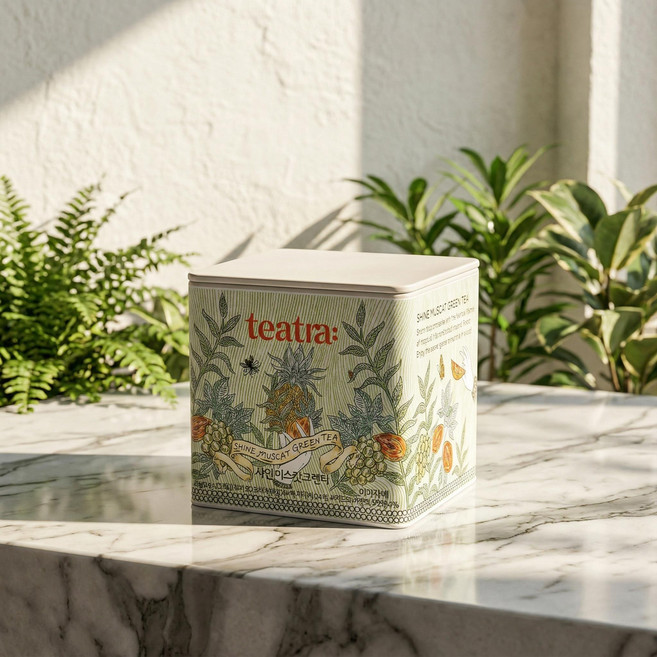 [티트라] 프리미엄 틴캔 샤인머스캣 그린티(10개입), 2g, 10개입, 1개