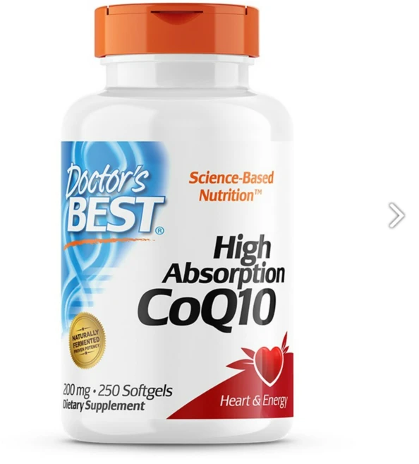 닥터스베스트 하이 엡솔프션 CoQ10 200mg 소프트젤, 1개, 250정 - 쿠팡