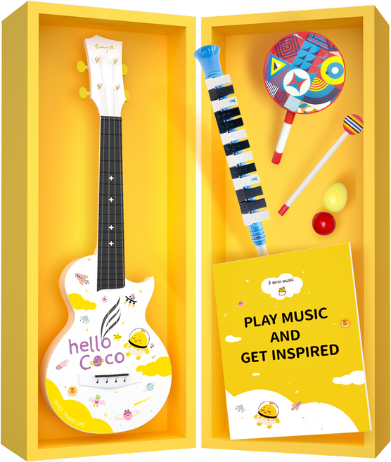 엔야 코코미니 우쿨렐레 어린이들을 위한 종합 선물 세트, 1개