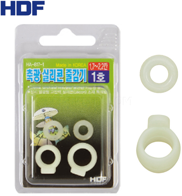 HDF 축광 실리콘 줄감기 낚싯대줄감기 축광줄감기, 3호