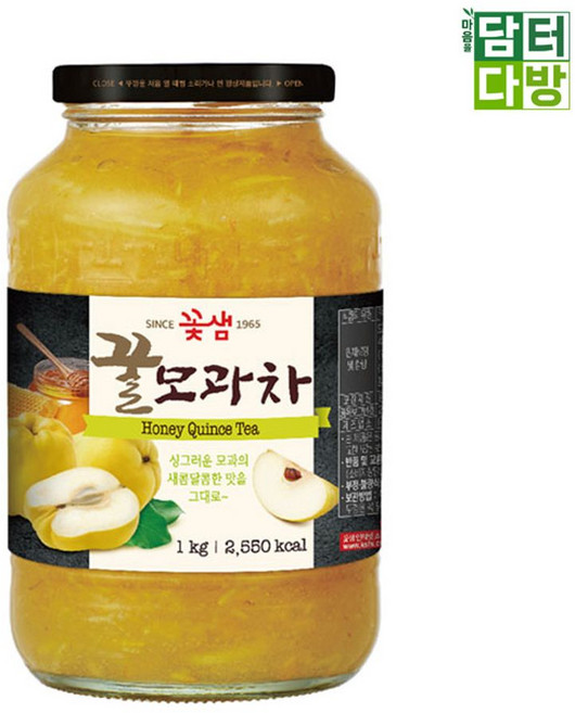 꽃샘꿀모과차 모과차1kg 꽃샘 무배 꿀모과차 1kg 모과차, 1kg, 1개