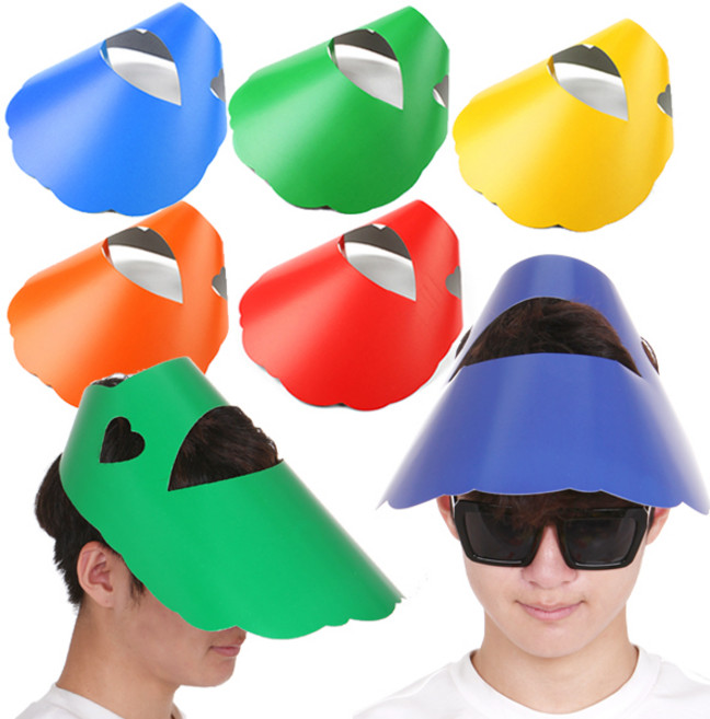 응원 종이 모자 50개 야구장 일회용 썬캡 도구 용품, 오렌지