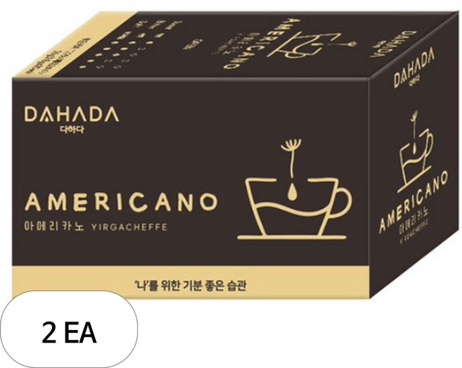 다하다 아메리카노 티백, 2개, 20개입, 1.8g