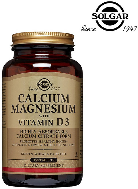 솔가 칼슘 마그네슘 비타민 D3 타블렛, 150정, 1개