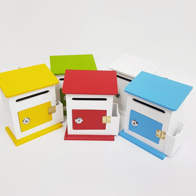 미니모던 메모꽂이 건의함우체통(글자없는 상품), 블루