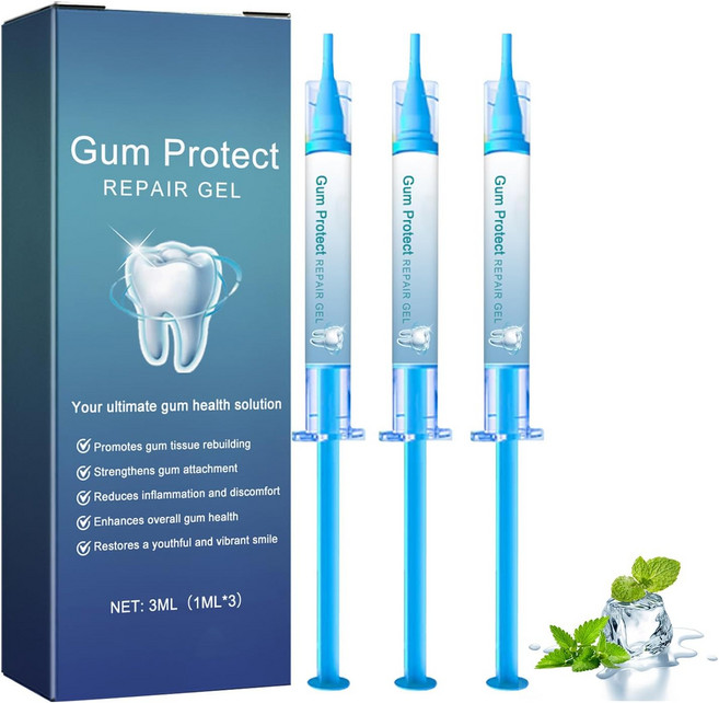 잇몸 보호 치과용 리페어 젤 전문 솔루션 3ml1ml x 3개 조직 재생 포뮬러 포함