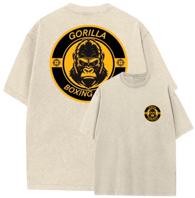 마제클로 240G 피그먼트 오버핏 반팔티 프린트 워싱 반팔