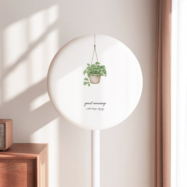 코팅블루 스판형 전기종호환 암막 선풍기커버, 11.모닝플랜트