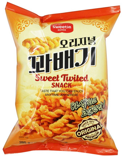 스위티코리아 오리지널 꽈배기 285g 스낵 과자 달콤, 1개