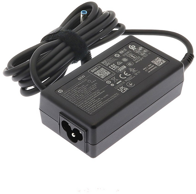 [엔티와이] HP 정품 노트북 충전기 어댑터 19.5V 3.33A 블루팁 4.5mm 3.0mm TPN-LA16 PPP009 Elitebook 845 G8 충전기, 1개