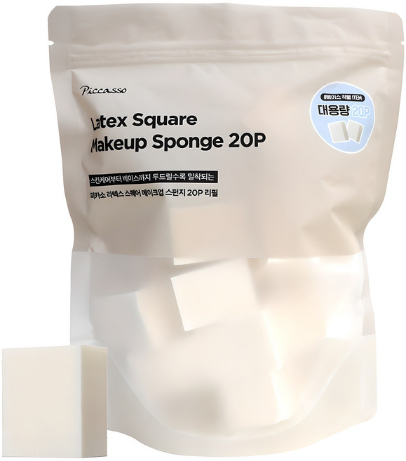 피카소 라텍스 스퀘어 스펀지 리필 20p, 1개