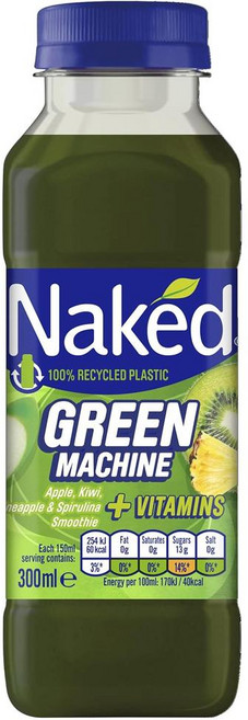 Naked 네이키드 그린 머신 스무디, 4개, 300ml