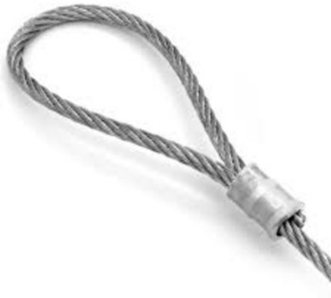 굿나잇몰 와이어클립 U볼트 와이어 슬리브 볼트형 압착형 스텐 와이어로프 고정, 2.와이어 알루미늄 페럴, 8mm, 1개