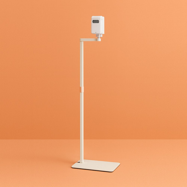 미니멀공간 빔프로젝터 틈새 히든거치대 스탠드 받침대 브라켓 선반, 화이트