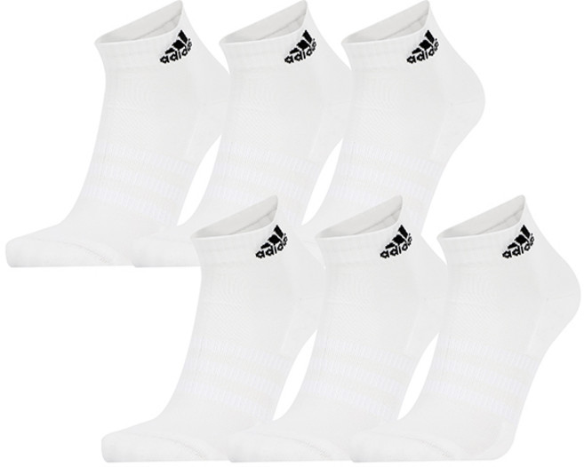 아디다스 쿠션 앵클 삭스 6팩, 화이트