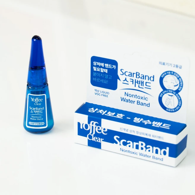 스카밴드 의료기기 2등급 액상드레싱 상처 보호 습윤 방수 액체밴드, 2개 - 쿠팡