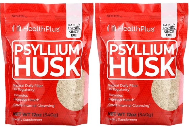 헬스플러스 Psyllium Husk 실리엄허스크 340g2팩 차전자 피 차천차피 자전자피, 340g - 쿠팡
